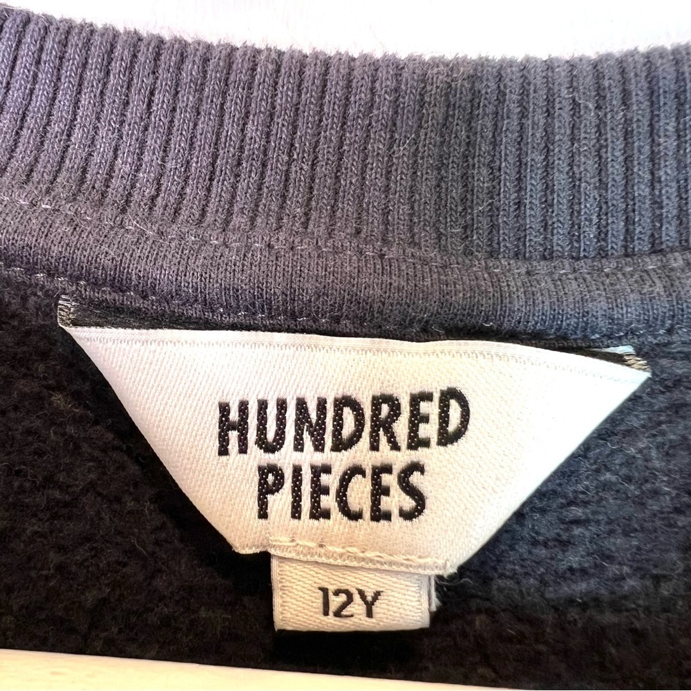 Hundred Pieces Kids Old School New School SweatshirtSize 12Y - Picture 3 of 6